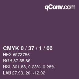 Color code: CMYK 0 / 37 / 1 / 66 | qconv.com