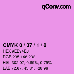 Color code: CMYK 0 / 37 / 1 / 8 | qconv.com