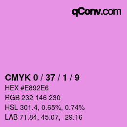 Color code: CMYK 0 / 37 / 1 / 9 | qconv.com