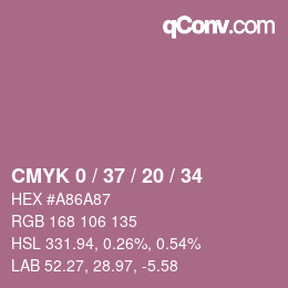 Color code: CMYK 0 / 37 / 20 / 34 | qconv.com