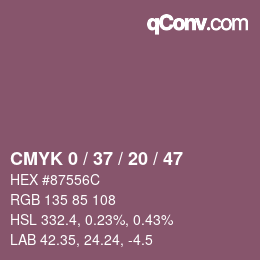 Color code: CMYK 0 / 37 / 20 / 47 | qconv.com