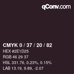 Color code: CMYK 0 / 37 / 20 / 82 | qconv.com