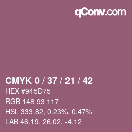 Código de color: CMYK 0 / 37 / 21 / 42 | qconv.com
