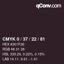 Color code: CMYK 0 / 37 / 22 / 81 | qconv.com