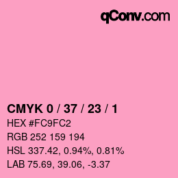 Color code: CMYK 0 / 37 / 23 / 1 | qconv.com