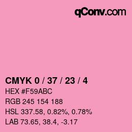 Color code: CMYK 0 / 37 / 23 / 4 | qconv.com