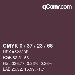Color code: CMYK 0 / 37 / 23 / 68 | qconv.com