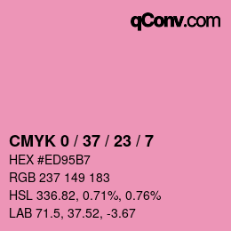 Color code: CMYK 0 / 37 / 23 / 7 | qconv.com