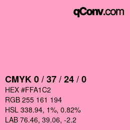 Color code: CMYK 0 / 37 / 24 / 0 | qconv.com