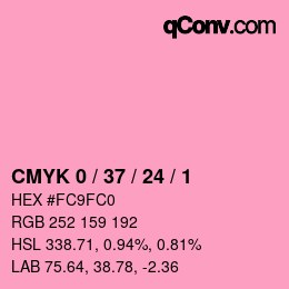 Color code: CMYK 0 / 37 / 24 / 1 | qconv.com