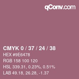 Color code: CMYK 0 / 37 / 24 / 38 | qconv.com