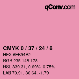 Color code: CMYK 0 / 37 / 24 / 8 | qconv.com