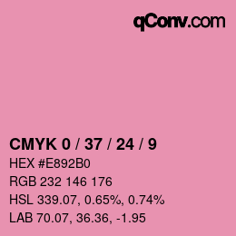 Color code: CMYK 0 / 37 / 24 / 9 | qconv.com