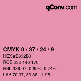 Color code: CMYK 0 / 37 / 24 / 9 | qconv.com