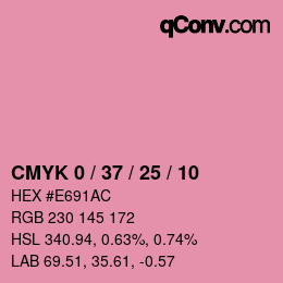 Color code: CMYK 0 / 37 / 25 / 10 | qconv.com