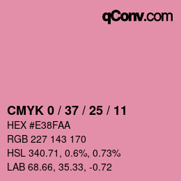 Color code: CMYK 0 / 37 / 25 / 11 | qconv.com