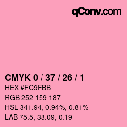Color code: CMYK 0 / 37 / 26 / 1 | qconv.com