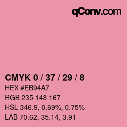 Color code: CMYK 0 / 37 / 29 / 8 | qconv.com