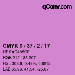 カラーコード: CMYK 0 / 37 / 2 / 17 | qconv.com