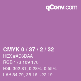 カラーコード: CMYK 0 / 37 / 2 / 32 | qconv.com