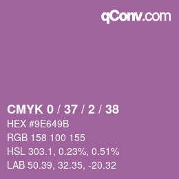 カラーコード: CMYK 0 / 37 / 2 / 38 | qconv.com