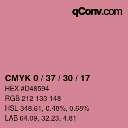 Color code: CMYK 0 / 37 / 30 / 17 | qconv.com