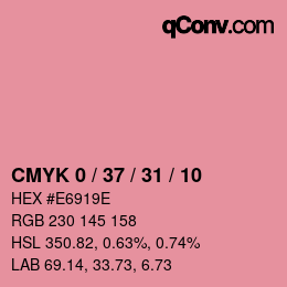 Color code: CMYK 0 / 37 / 31 / 10 | qconv.com