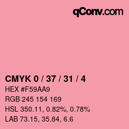 Color code: CMYK 0 / 37 / 31 / 4 | qconv.com