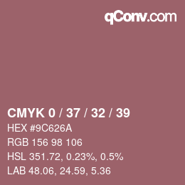 Color code: CMYK 0 / 37 / 32 / 39 | qconv.com