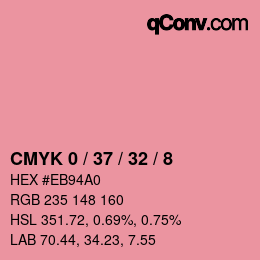 Color code: CMYK 0 / 37 / 32 / 8 | qconv.com