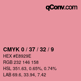 Color code: CMYK 0 / 37 / 32 / 9 | qconv.com