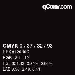 Farbcode: CMYK 0 / 37 / 32 / 93 | qconv.com
