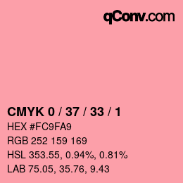 Color code: CMYK 0 / 37 / 33 / 1 | qconv.com