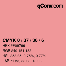 Color code: CMYK 0 / 37 / 36 / 6 | qconv.com