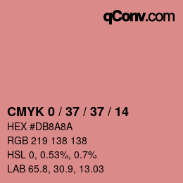 カラーコード: CMYK 0 / 37 / 37 / 14 | qconv.com