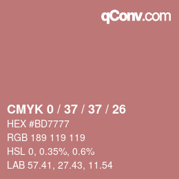 Color code: CMYK 0 / 37 / 37 / 26 | qconv.com