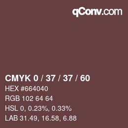 Color code: CMYK 0 / 37 / 37 / 60 | qconv.com