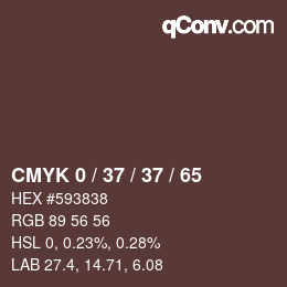 Color code: CMYK 0 / 37 / 37 / 65 | qconv.com