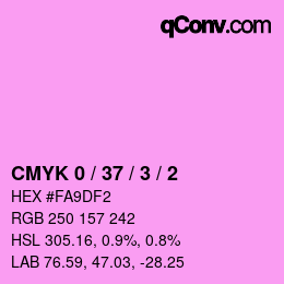 颜色代码: CMYK 0 / 37 / 3 / 2 | qconv.com