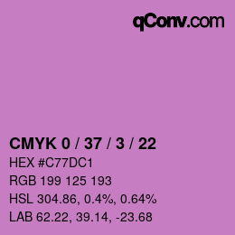 Color code: CMYK 0 / 37 / 3 / 22 | qconv.com