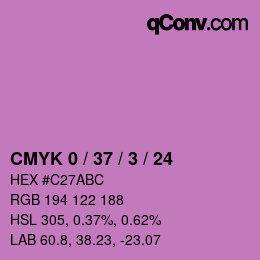 Color code: CMYK 0 / 37 / 3 / 24 | qconv.com