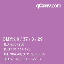 Color code: CMYK 0 / 37 / 3 / 29 | qconv.com