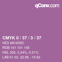 颜色代码: CMYK 0 / 37 / 3 / 37 | qconv.com