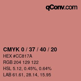 Color code: CMYK 0 / 37 / 40 / 20 | qconv.com