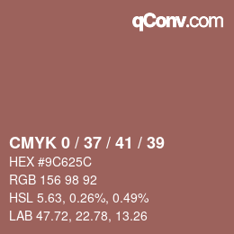Color code: CMYK 0 / 37 / 41 / 39 | qconv.com