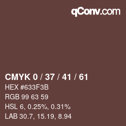 Color code: CMYK 0 / 37 / 41 / 61 | qconv.com