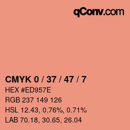 Color code: CMYK 0 / 37 / 47 / 7 | qconv.com