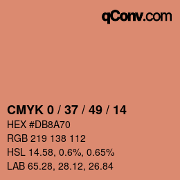 Color code: CMYK 0 / 37 / 49 / 14 | qconv.com
