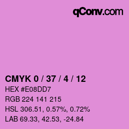 Color code: CMYK 0 / 37 / 4 / 12 | qconv.com