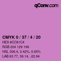 Color code: CMYK 0 / 37 / 4 / 20 | qconv.com